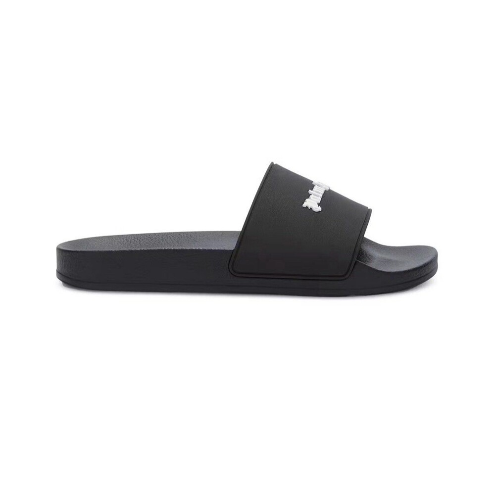 Palm Angels New Logo Pool Slide Women's Black 38 NIB 7.5W - Picture 2 of 4